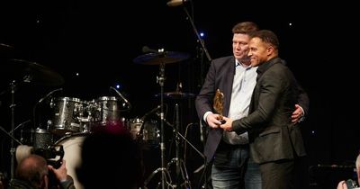 Jason Robinson and Rocky Clark honoured at Legends of Rugby Dinner