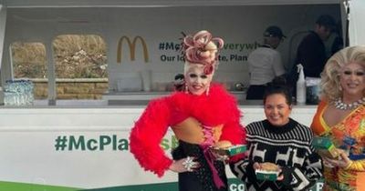 Scarlett Moffatt gets McDonald's van at her house as she throws huge party for family and friends