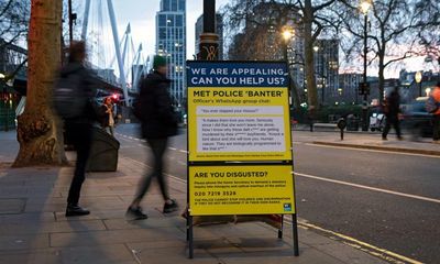 Fake serious incident signs erected in London to highlight police misogyny