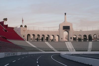 See NASCAR’s L.A. Coliseum track being built in a cool 60-second time-lapse video