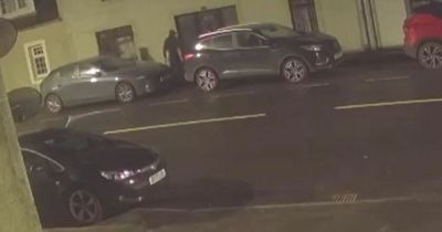 Chilling CCTV footage captures moment yobs 'try door' of Ayrshire home as suspects rampage through streets