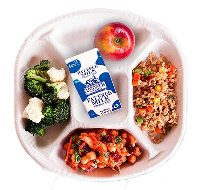 New York City school lunch menu going vegan on Fridays