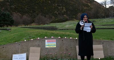 Mourners gather in Edinburgh for tragic mum-to-be Fawziyah Javed's vigil