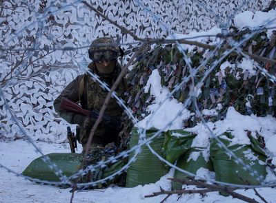 Ukrainian soldiers drill urban warfare scenario in deserted Chernobyl town