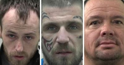 Seven controlling thugs who were punished in North East courts for abusing women