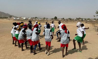 ‘We play to forget what happened’: football’s refuge for girls who fled atrocities