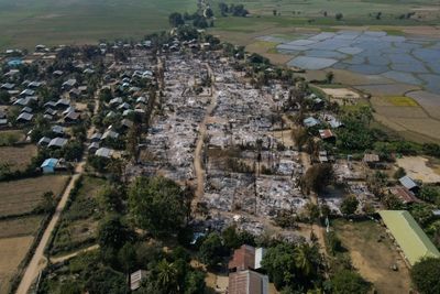 Myanmar villagers accuse junta troops of burning hundreds of homes