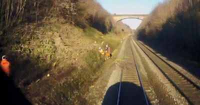 Track workers 'seconds' from being hit by 95mph train on mainline to Bristol