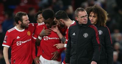 Manchester United players send messages of support to Anthony Elanga after Middlesbrough penalty miss