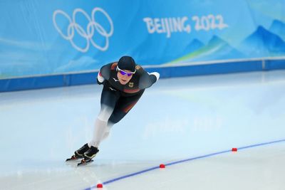 Speed skater Claudia Pechstein makes Winter Olympics history - just as another of her records is broken