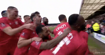 Kidderminster Harriers take lead vs Premier League West Ham in jubilant FA Cup scenes