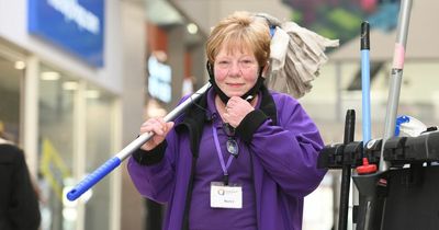 The woman who's been cleaning Swansea's Quadrant Centre for nearly four decades