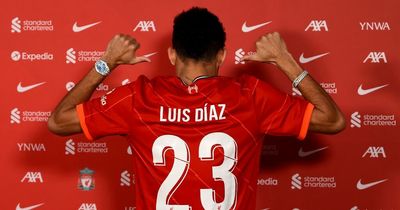 Luis Diaz explains why he chose to wear the No.23 shirt for Liverpool