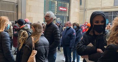 Edinburgh shoppers left outside in the rain for 'nearly an hour' after St James Quarter evacuated
