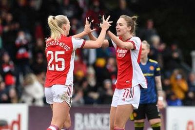 Arsenal 1-1 Man United: Blackstenius nets first WSL goal as Gunners rescue draw after McCabe red card