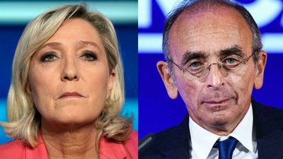 Protests and tension as far-right French candidates hold rival rallies