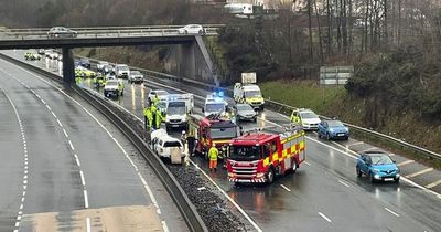 Two rushed to hospital after M80 horror crash that summoned 'trauma teams'