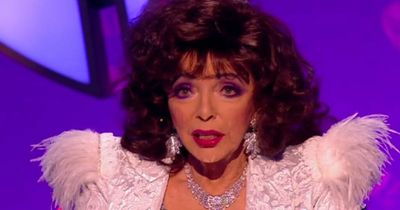 Dame Joan Collins' cheeky dig at Bradley Walsh as she 'rumbles' him on Masked Singer
