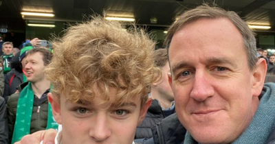 Richard O'Halloran enjoys happy day out with son Ben at Aviva Stadium for Ireland victory