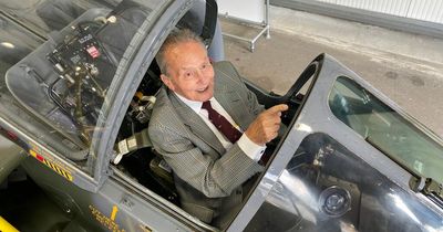 Pilot, 86, reunited with prize-winning Harrier aircraft after decades