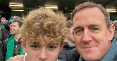 Richard O'Halloran enjoys day out with son Ben at Aviva Stadium for Ireland victory