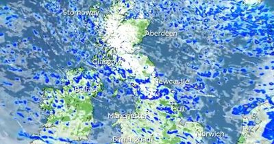 UK weather forecast in your area with snow flurries, gale force winds and lashing rain