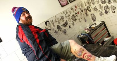 East Lothian dad shows off tattoo of cafe owner's face he got to win pies for life