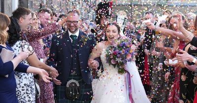 Scots healthcare workers tie the knot in dream wedding after competition thanking NHS staff