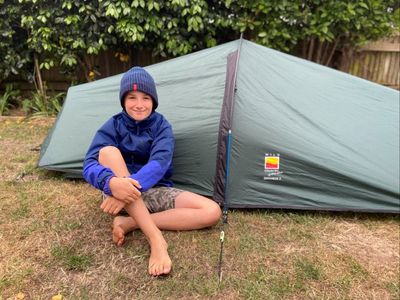 ‘Tent boy’ Max Woosey suffers setback as shelter collapses in storm