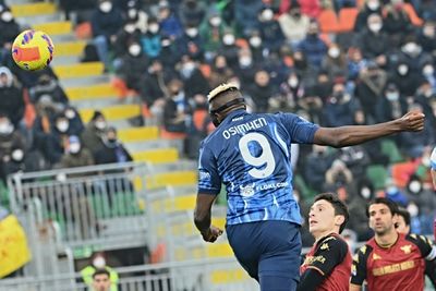 Osimhen fires Napoli to within point of summit with Venezia winner