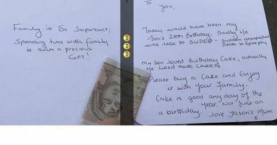 Woman stunned after stranger hands her letter and £10 in the street