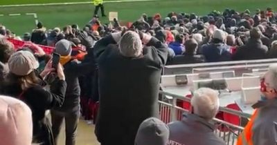 Harvey Elliott's dad emotional reaction spotted after first Liverpool goal