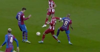 Dani Alves assists, scores and is sent off in chaotic Barcelona vs Atletico Madrid clash