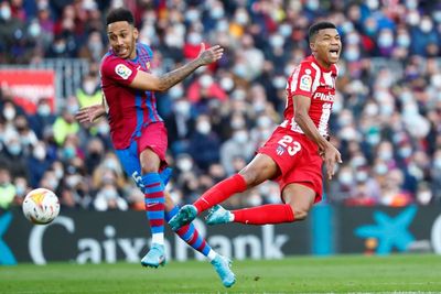 Pierre-Emerick Aubameyang makes Barcelona debut in frenetic victory over Atletico Madrid