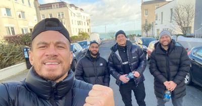 Leeds Rhinos duo spend time with rugby league icon Sonny Bill Williams ahead of Super League start