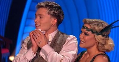 Dancing on Ice's Connor Ball left bleeding on live TV after nasty fall backstage