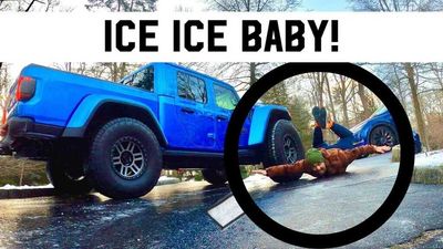 Tesla Model Y Vs Icy Incline: Better Than Jeep Gladiator Rubicon?