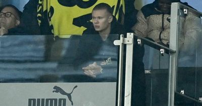 Erling Haaland in Rangers fitness sweat as superstar watches on while Dortmund humiliated by Leverkusen