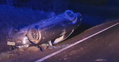 Police respond to overturned car and driver speeding at 108mph on A92