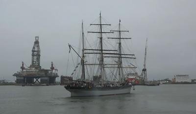 Woman dies after falling 35ft from historic Texas ship