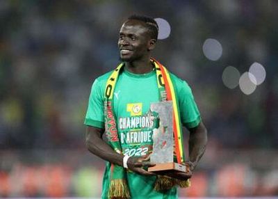 Sadio Mane cuddles AFCON trophy in bed the morning after penalty shootout glory