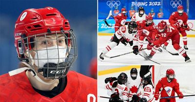 Bizarre scenes as ice hockey match delayed at Winter Olympics before players return in masks