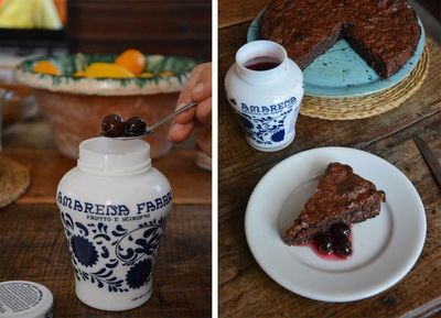 Rachel Roddy’s recipe for chocolate, almond and cherry cake