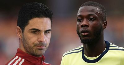 Nicolas Pepe's two-word message hints at Arsenal role after private Mikel Arteta talks