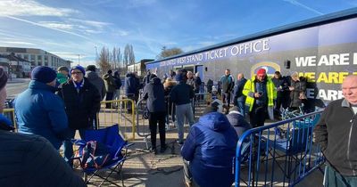 Leeds United fans camp outside Elland Road overnight for Spurs tickets