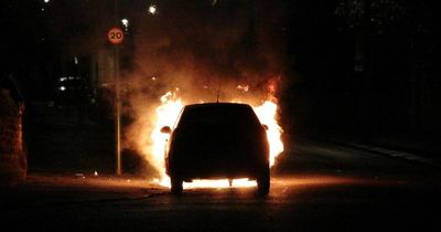 Flames rip through car as Fire crews rush to Nottingham street