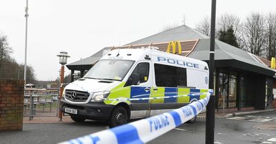 Man, 37, stabbed in groin fighting for life after mass brawl in McDonald's