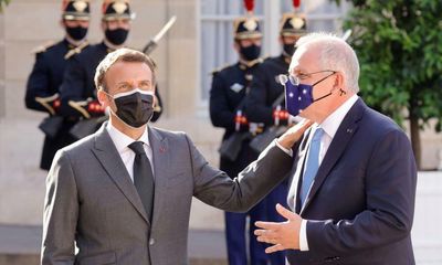 Aukus row: Scott Morrison’s office refuses to release full text exchanges with Macron