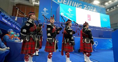 Chinese bagpipers refuse to 'go commando' while piping Scots curlers on to the ice at Winter Olympics