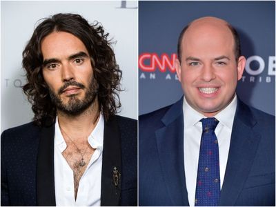 Russel Brand’s mocking of ‘very trustworthy’ Brian Stelter goes viral as comedian’s following grows in US
